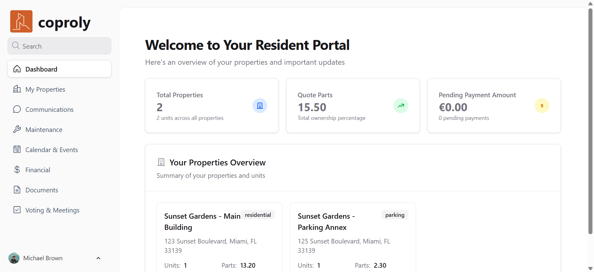 Resident Portal